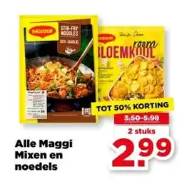 PLUS Alle Maggi Mixen en noedels aanbieding