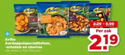 PLUS Aviko Aardappelspecialiteiten, -schotels en churros aanbieding