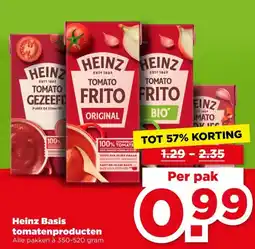 PLUS Heinz Basis tomatenproducten aanbieding