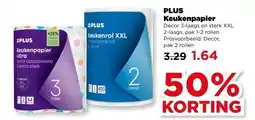 PLUS PLUS Keukenpapier aanbieding