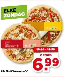 PLUS Alle PLUS Verse pizza's* aanbieding