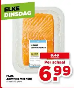 PLUS PLUS Zalmfilet met huid aanbieding