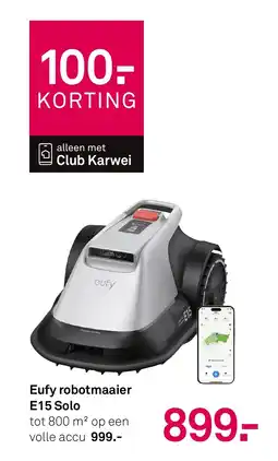 Karwei Eufy robotmaaier E15 Solo aanbieding