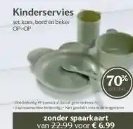 Coop Kinderservies aanbieding