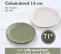 Coop Gebaksbord 16 cm aanbieding