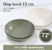 Coop Diep bord 22 cm aanbieding