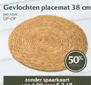 Coop Gevlochten placemat 38 cm aanbieding
