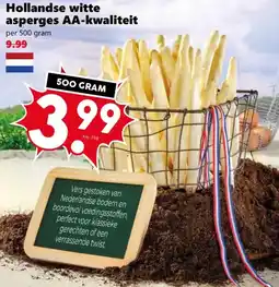 Coop Hollandse witte asperges AA-kwaliteit aanbieding