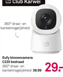 Karwei Eufy binnencamera C220 bedraad aanbieding