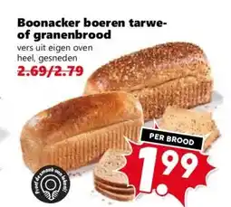 Coop Boonacker boeren tarwe- of granenbrood aanbieding