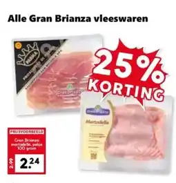 Coop Alle Gran Brianza vleeswaren aanbieding