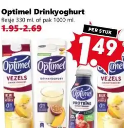 Coop Optimel Drinkyoghurt aanbieding