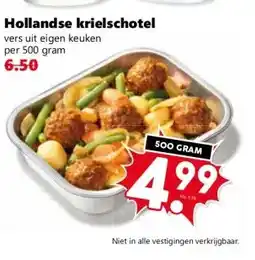 Coop Hollandse krielschotel aanbieding