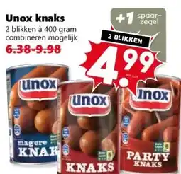 Coop Unox knaks aanbieding
