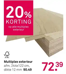Karwei Multiplex exterieur aanbieding