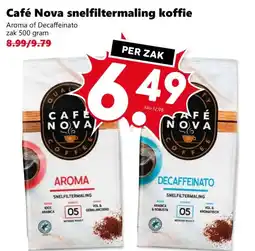 Coop Café Nova snelfiltermaling koffie aanbieding
