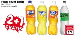 Coop Fanta en/of Sprite aanbieding