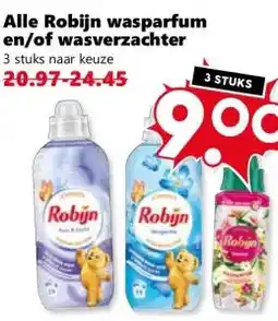 Coop Alle Robijn wasparfum en/of wasverzachter aanbieding