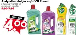 Coop Andy allesreiniger en/of Cif Cream aanbieding