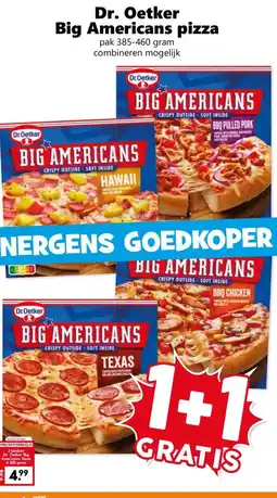 Coop Dr. Oetker Big Americans pizza aanbieding