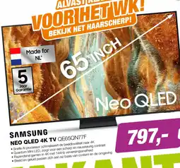 EP Samsung Neo QLED 4K QE65QN77F TV (2025) aanbieding