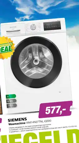 EP Siemens WM14N27TNL iQ300 Wasmachine aanbieding