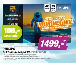 EP Philips 55OLED850 4K OLED Ambilight TV (2025) aanbieding