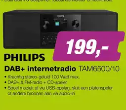 EP Philips TAM6500/10 – Micro HiFi‑systeem met DAB+, CD‑speler en Bluetooth aanbieding