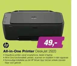EP HP DeskJet 2920 All-in-One Printer aanbieding