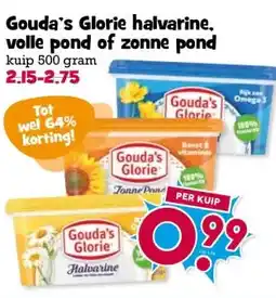 Boon`s Markt Gouda's Glorie halvarine. volle pond of zonne pond aanbieding
