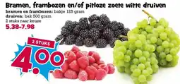 Boon`s Markt Bramen, frambozen en/of pitloze zoete witte druiven aanbieding