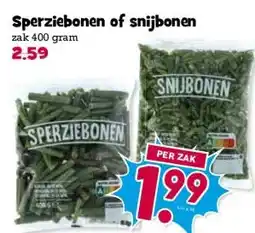 Boon`s Markt Sperziebonen of snijbonen aanbieding