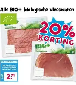 Boon`s Markt Alle BIO+ biologische vleeswaren aanbieding