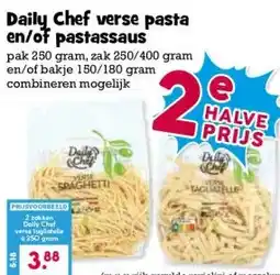 Boon`s Markt Daily Chef verse pasta en/of pastassaus aanbieding