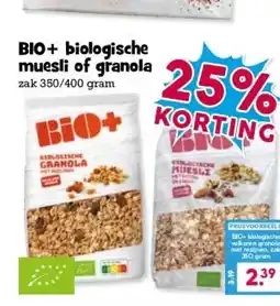 Boon`s Markt BIO+ biologische muesli of granola aanbieding