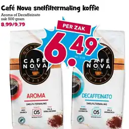Boon`s Markt Café Nova snelfiltermaling koffie aanbieding