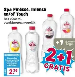 Boon`s Markt Spa Finesse, Intense en/of Touch aanbieding