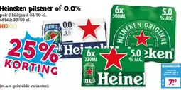 Boon`s Markt Heineken pilsener of 0.0% aanbieding