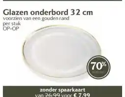 Boon`s Markt Glazen onderbord 32 cm aanbieding