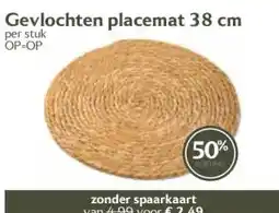 Boon`s Markt Gevlochten placemat 38 cm aanbieding
