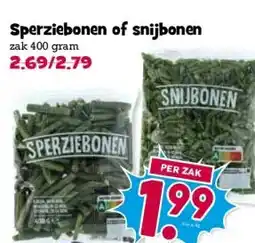Boon`s Markt Sperziebonen of snijbonen aanbieding