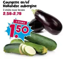 Boon`s Markt Courgette en/of Hollandse aubergine aanbieding