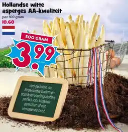 Boon`s Markt Hollandse witte asperges AA-kwaliteit aanbieding