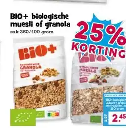 Boon`s Markt BIO+ biologische muesli of granola aanbieding