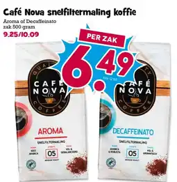 Boon`s Markt Café Nova snelfiltermaling koffie aanbieding