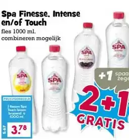 Boon`s Markt Spa Finesse, Intense en/of Touch aanbieding