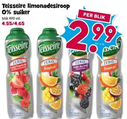 Boon`s Markt Teisseire limonadesiroop0% suiker aanbieding