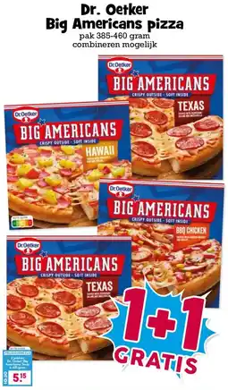Boon`s Markt Dr. Oetker Big Americans pizza aanbieding