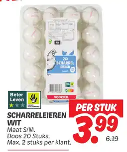 Dekamarkt Scharreleieren wit aanbieding