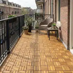 Action Terrastegels van acaciahout aanbieding